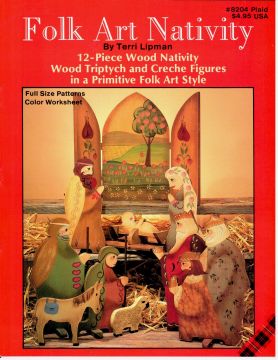 Folk Art Nativity - Terri Lipman - OOP
